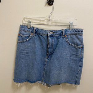TOP SHOP DENIM MINI SKIRT